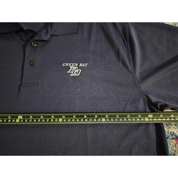 Hero 247 Mens XL Green Bay PD POLICE Dept Short Sleeve Polo Shirt Dark Blue NEW - Picture 6 of 8